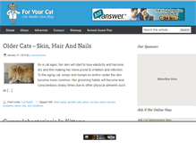 Tablet Screenshot of 4yourcatshealth.com